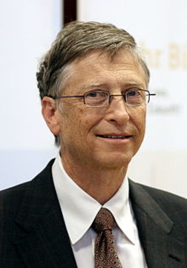 Bill Gates, Ex Presidente de Microsoft y Co Presidente de la Fundación Bill y Melinda Gates. Fotografía: Wikipedia